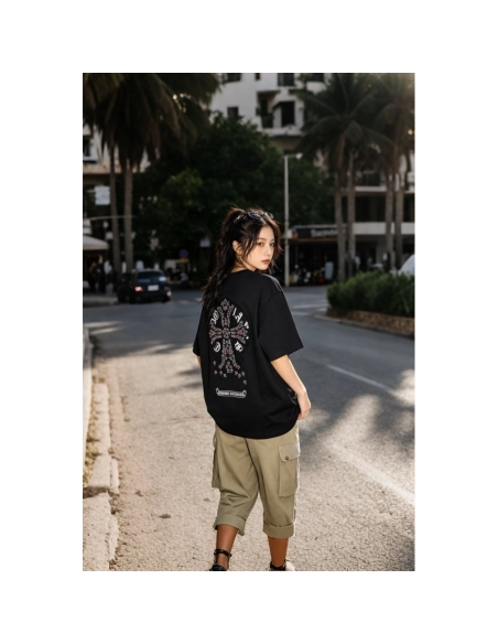Chrome Hearts Colorful Cross Patch Embroidery Short Sleeve 168