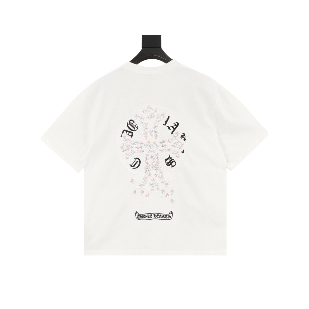 Chrome Hearts Colorful Cross Patch Embroidery Short Sleeve 169