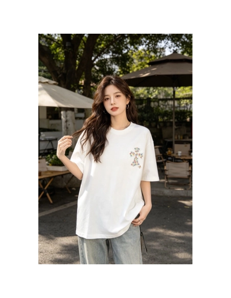 Chrome Hearts Colorful Cross Patch Embroidery Short Sleeve 169