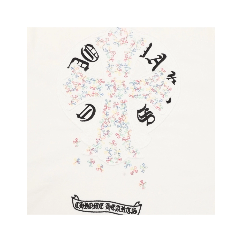 Chrome Hearts Colorful Cross Patch Embroidery Short Sleeve 169