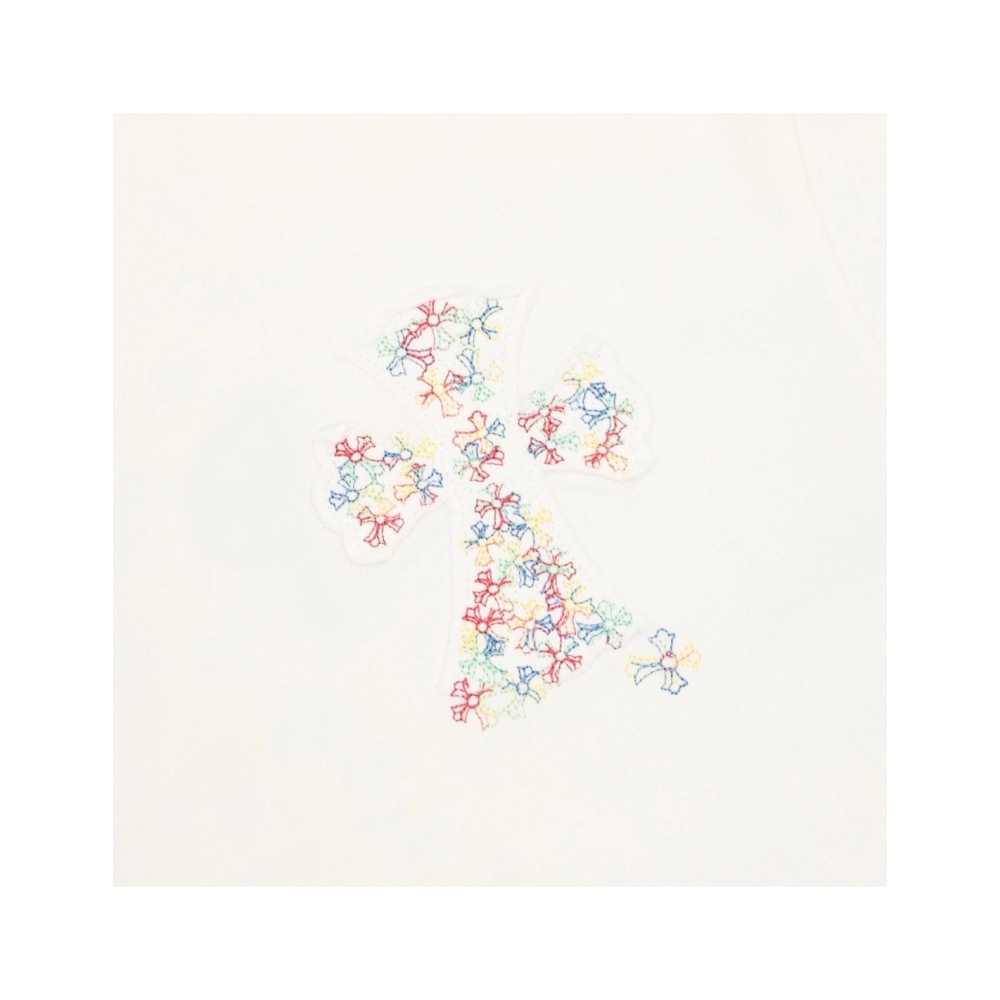 Chrome Hearts Colorful Cross Patch Embroidery Short Sleeve 169