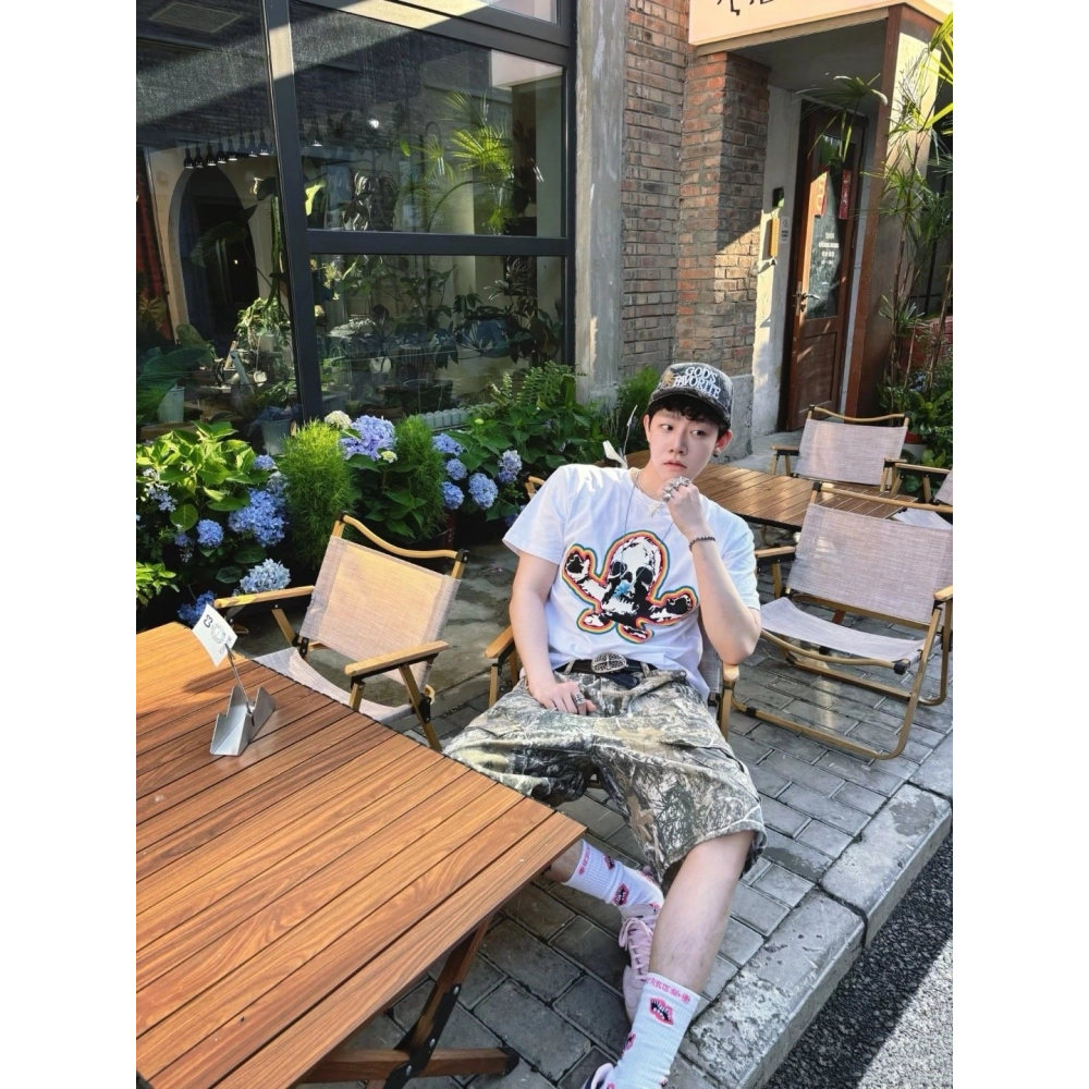 Chrome Hearts Colorful Skull Short Sleeve 173