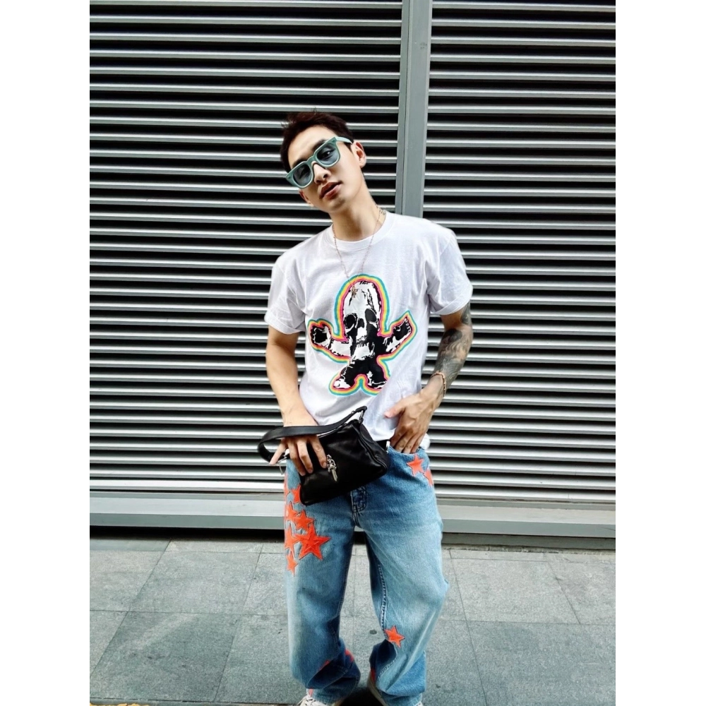 Chrome Hearts Colorful Skull Short Sleeve 173