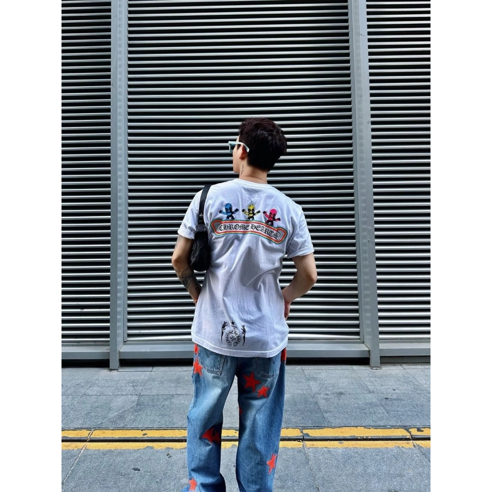 Chrome Hearts Colorful Skull Short Sleeve 173
