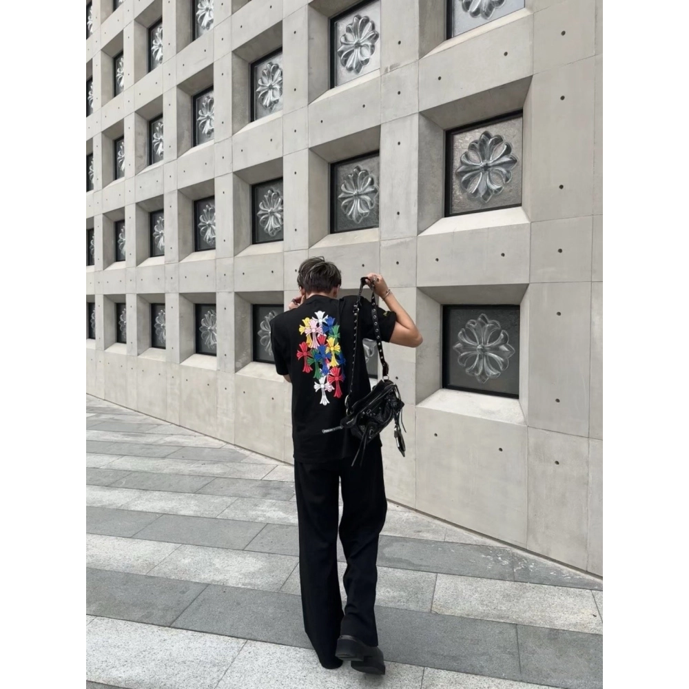 Chrome Hearts Colorful Cross Short Sleeve 174