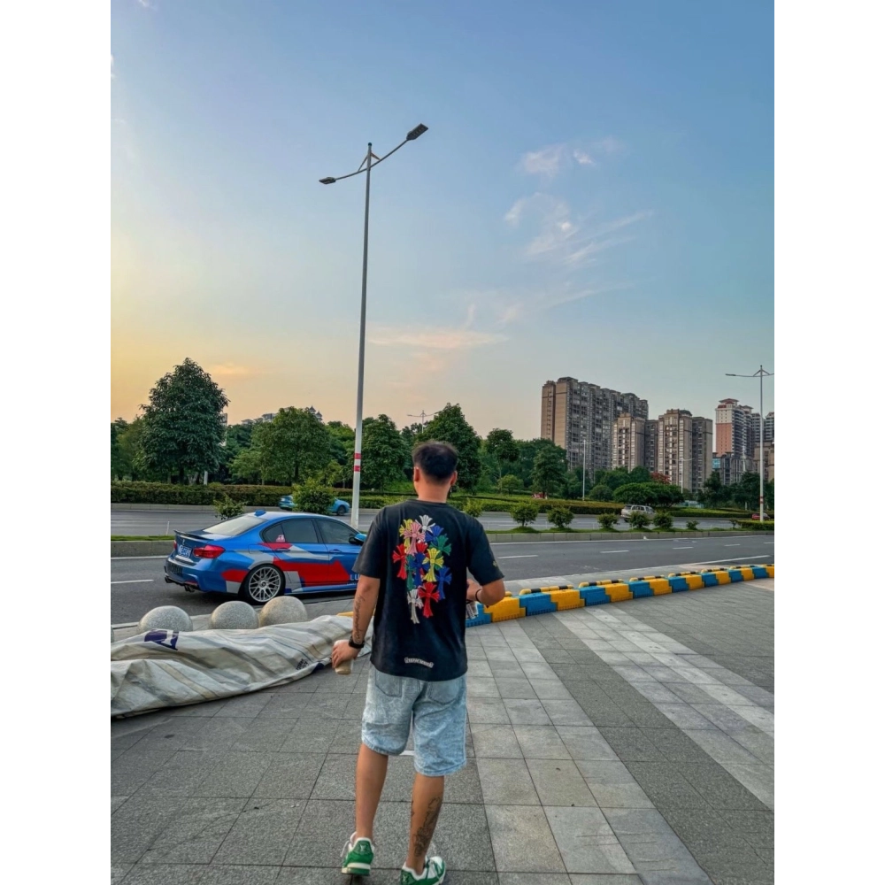 Chrome Hearts Colorful Cross Short Sleeve 174