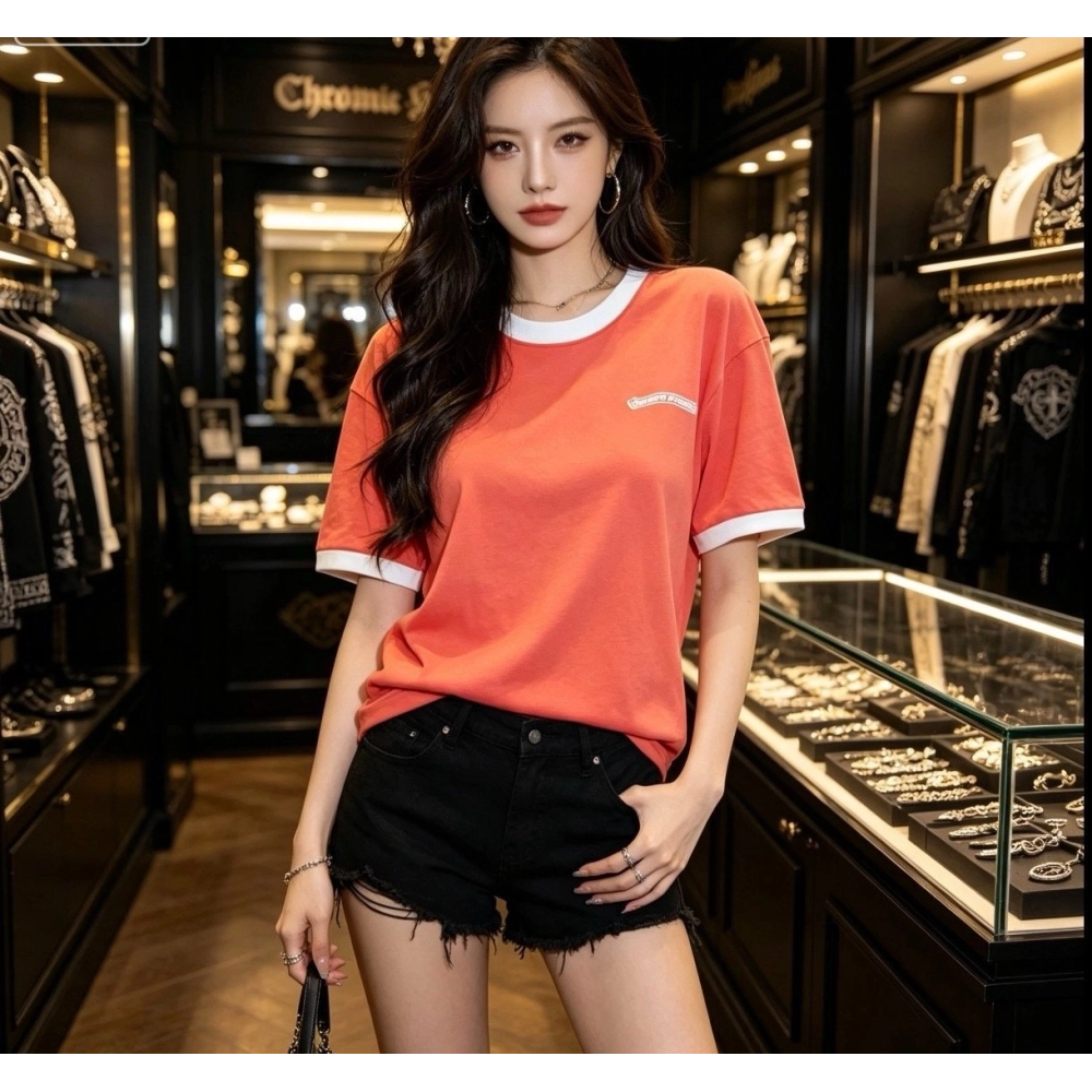 Chrome Hearts Color-Block Panel Short Sleeve 178