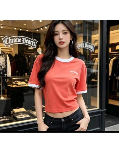 Chrome Hearts Color-Block Panel Short Sleeve 178