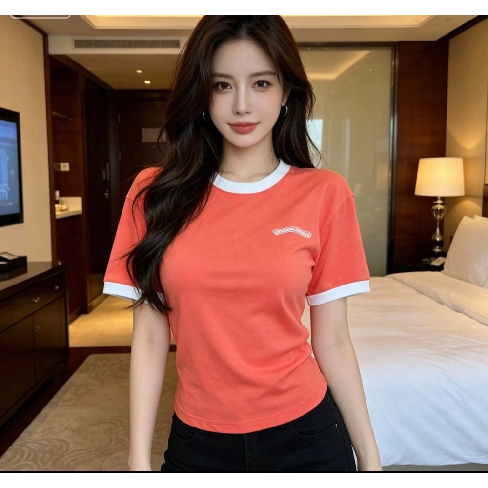 Chrome Hearts Color-Block Panel Short Sleeve 178