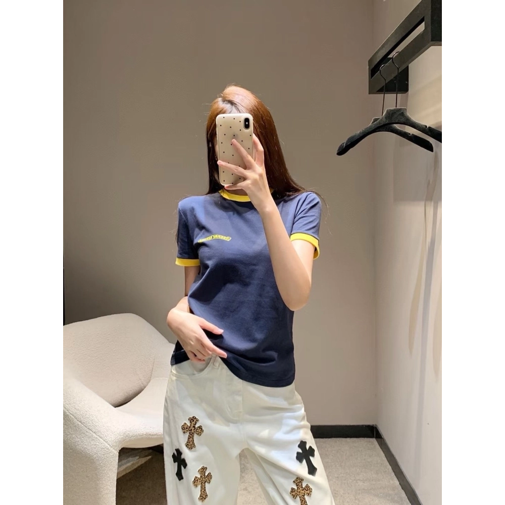 Chrome Hearts Color-Block Panel Short Sleeve 179
