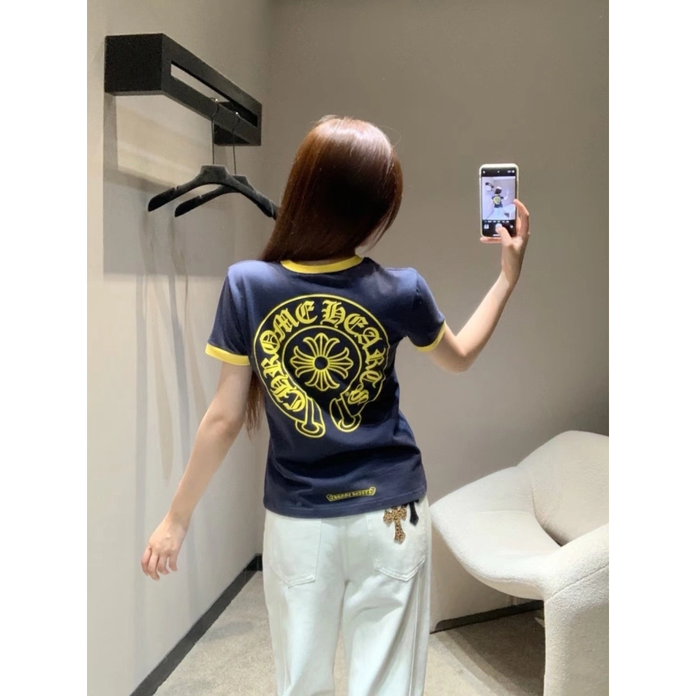 Chrome Hearts Color-Block Panel Short Sleeve 179