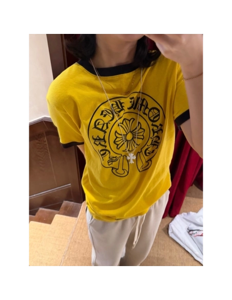 Chrome Hearts Color-Block Panel Short Sleeve 180