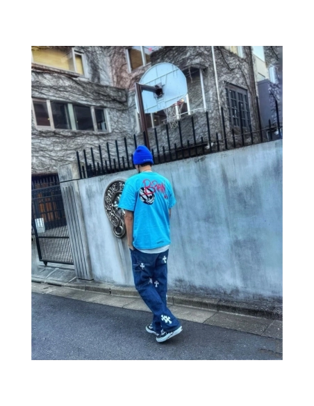 Chrome Hearts Graffiti Print Short Sleeve 182