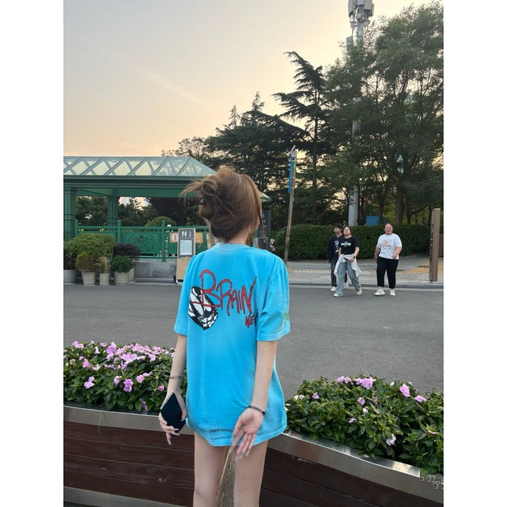 Chrome Hearts Graffiti Print Short Sleeve 182