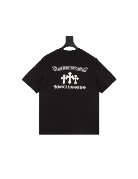 Chrome Hearts Sanskrit Cross Print Short Sleeve 186