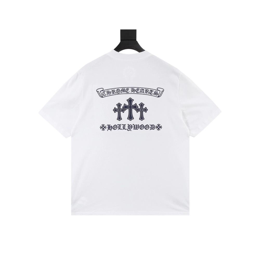 Chrome Hearts Sanskrit Cross Print Short Sleeve 187
