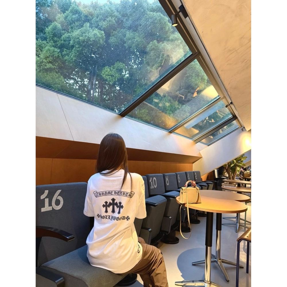 Chrome Hearts Sanskrit Cross Print Short Sleeve 187