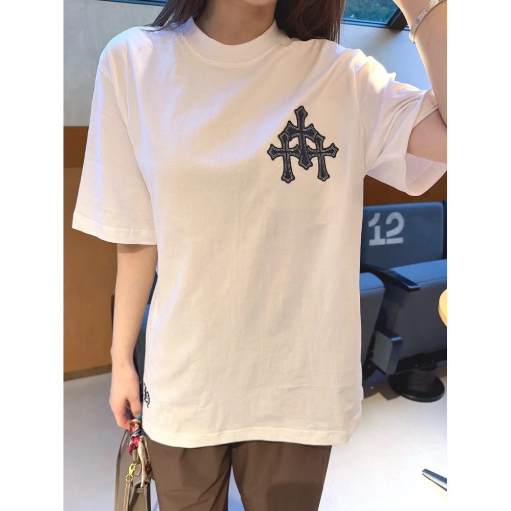 Chrome Hearts Sanskrit Cross Print Short Sleeve 187