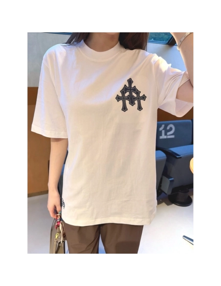 Chrome Hearts Sanskrit Cross Print Short Sleeve 187