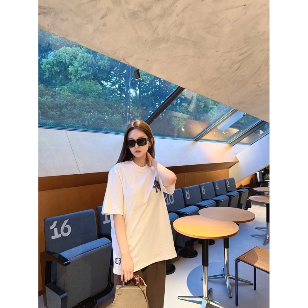 Chrome Hearts Sanskrit Cross Print Short Sleeve 187
