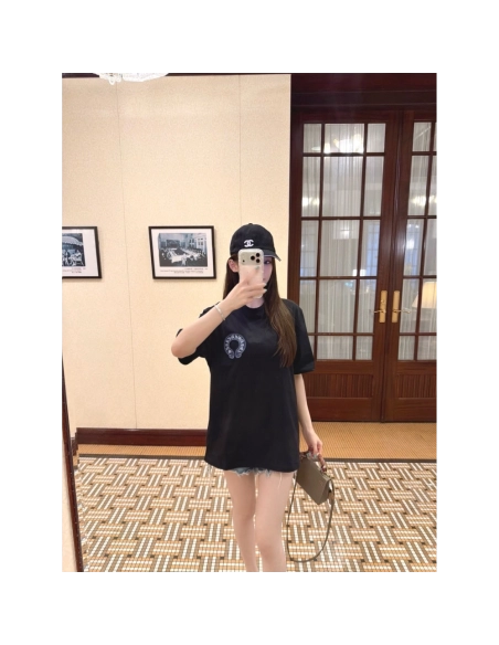 Chrome Hearts Sanskrit Cross Print Short Sleeve 188