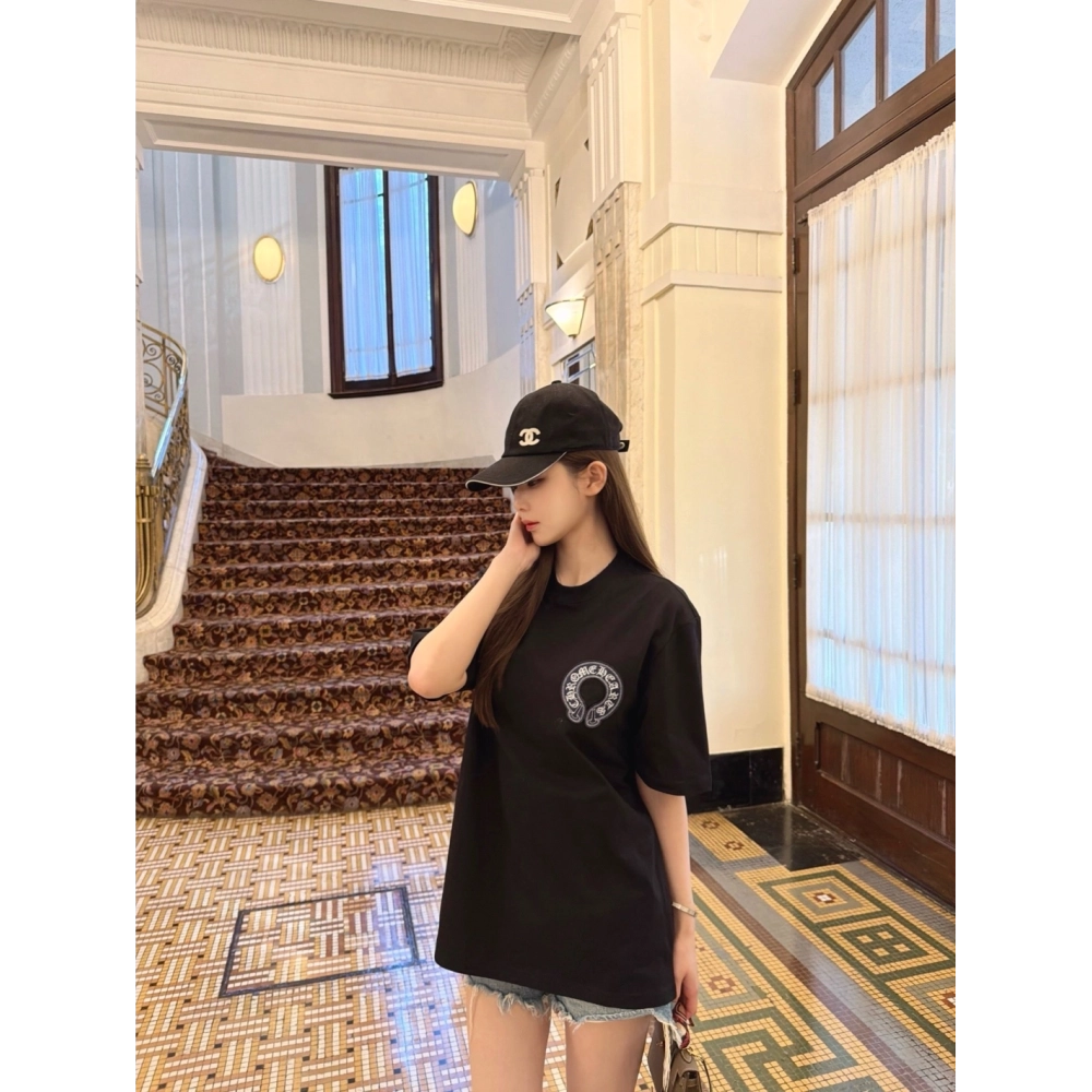 Chrome Hearts Sanskrit Cross Print Short Sleeve 188