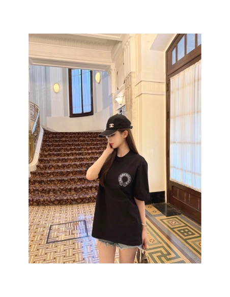 Chrome Hearts Sanskrit Cross Print Short Sleeve 188
