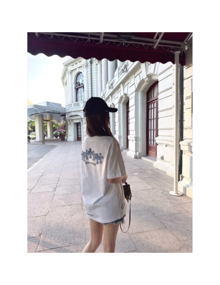 Chrome Hearts Sanskrit Cross Print Short Sleeve 189