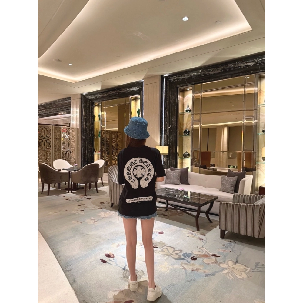 Chrome Hearts Sanskrit Cross Print Short Sleeve 190