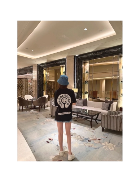 Chrome Hearts Sanskrit Cross Print Short Sleeve 190