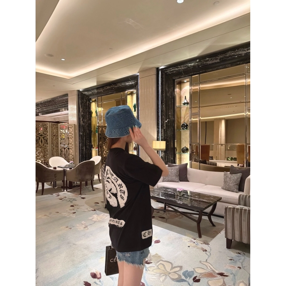 Chrome Hearts Sanskrit Cross Print Short Sleeve 190