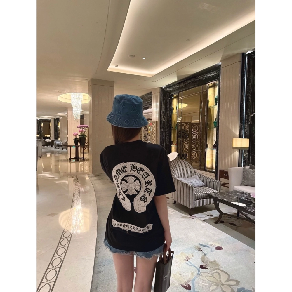 Chrome Hearts Sanskrit Cross Print Short Sleeve 190