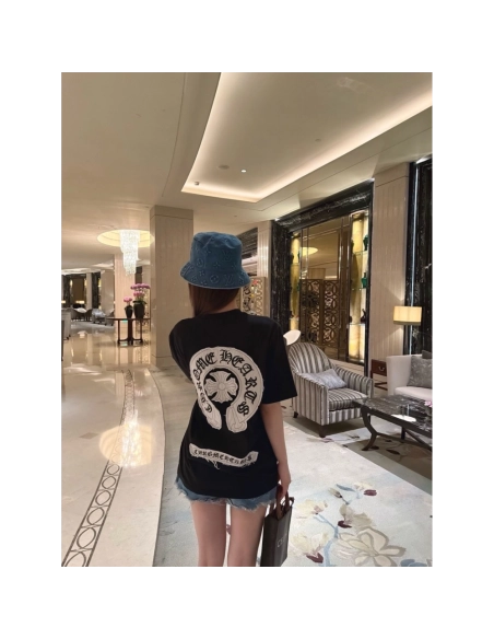 Chrome Hearts Sanskrit Cross Print Short Sleeve 190