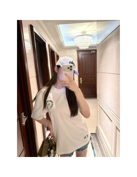Chrome Hearts Sanskrit Cross Print Short Sleeve 191