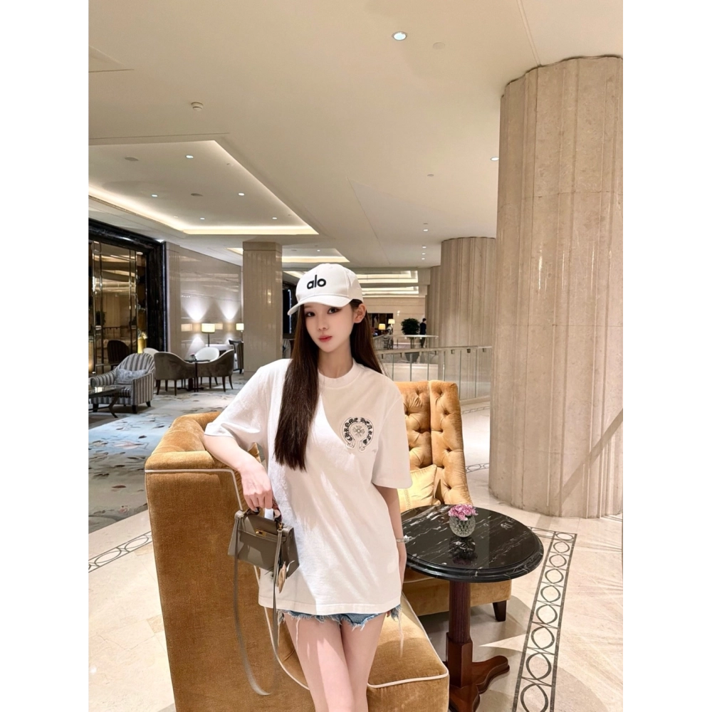 Chrome Hearts Sanskrit Cross Print Short Sleeve 191