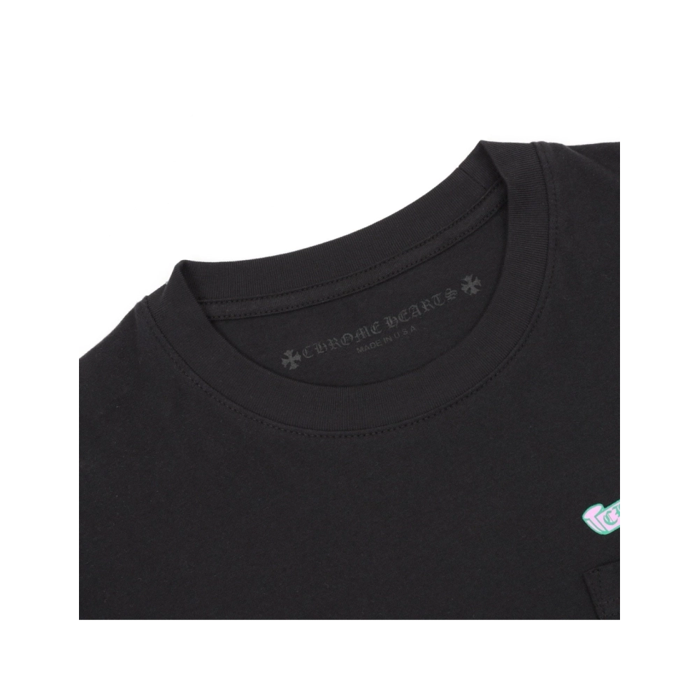 Chrome Hearts Pink & Green Sanskrit Scroll Print Short Sleeve 192