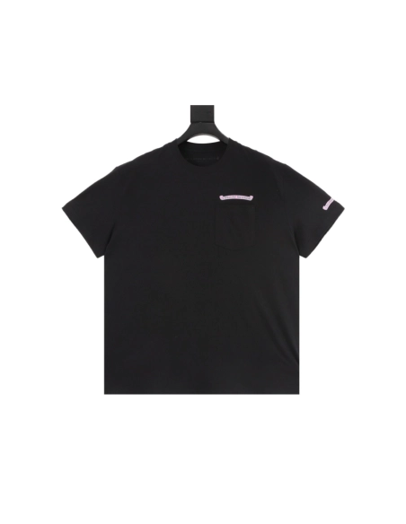Chrome Hearts Pink & Green Sanskrit Scroll Print Short Sleeve 192