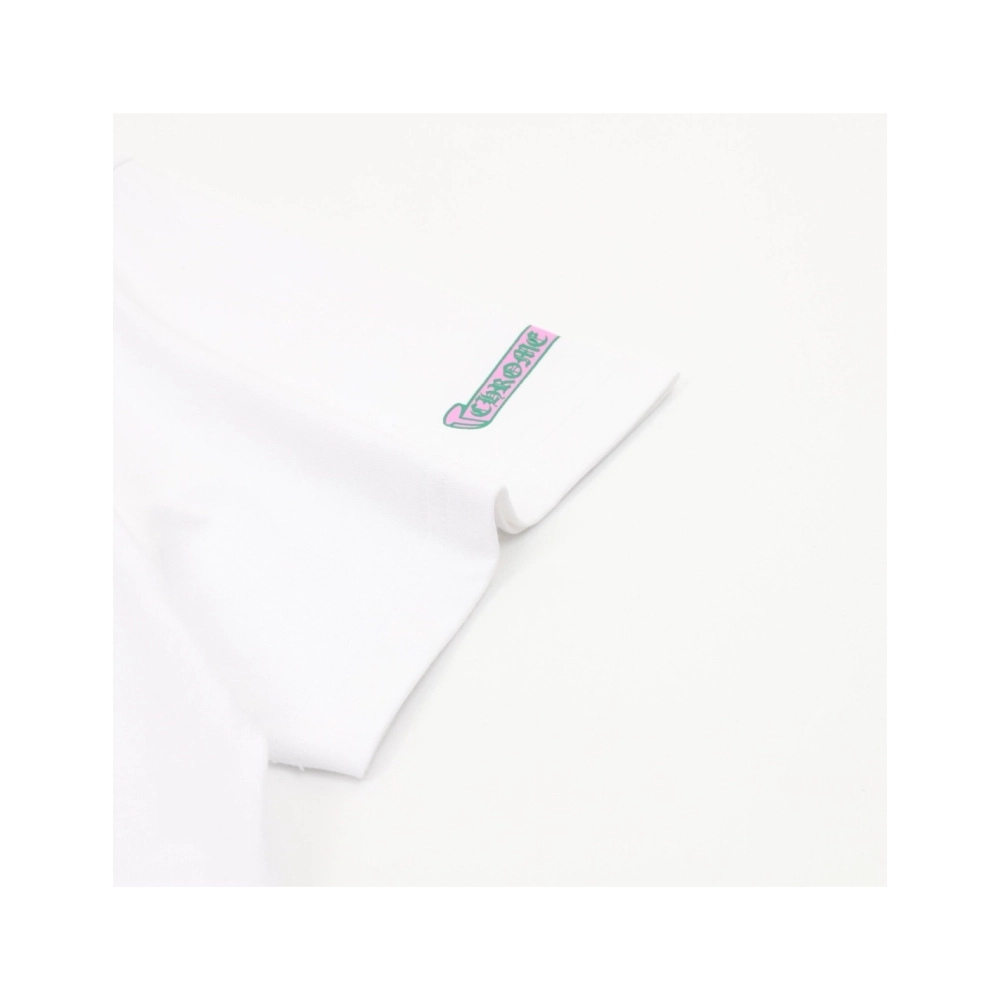 Chrome Hearts Pink & Green Sanskrit Scroll Print Short Sleeve 193