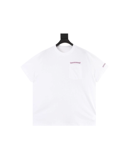 Chrome Hearts Pink & Green Sanskrit Scroll Print Short Sleeve 193