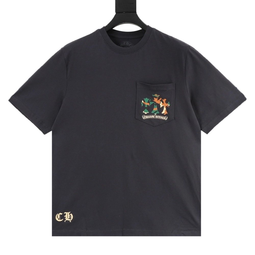 Chrome Hearts Pocket Camo Cross Print Short Sleeve 194