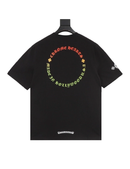 Chrome Hearts Colorful Cross Print Short Sleeve 195
