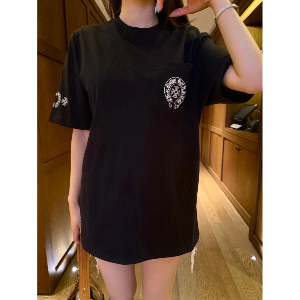 Chrome Hearts Colorful Cross Print Short Sleeve 195