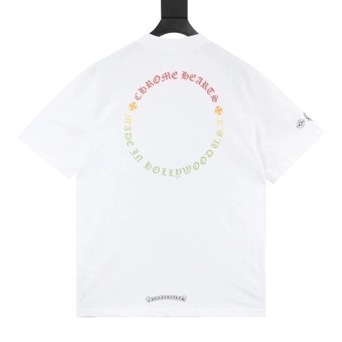 Chrome Hearts Colorful Cross Print Short Sleeve 196