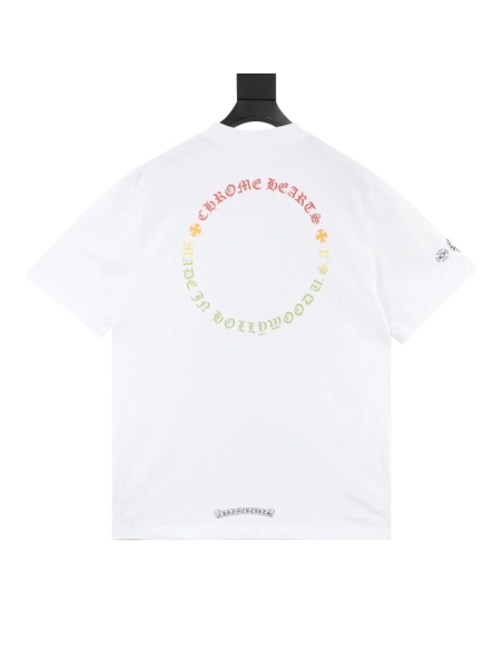 Chrome Hearts Colorful Cross Print Short Sleeve 196