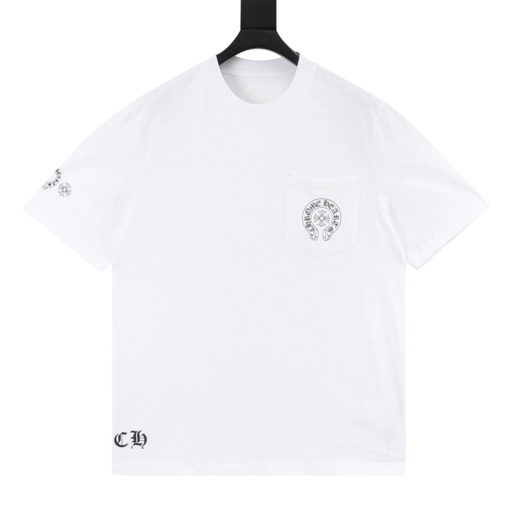 Chrome Hearts Colorful Cross Print Short Sleeve 196