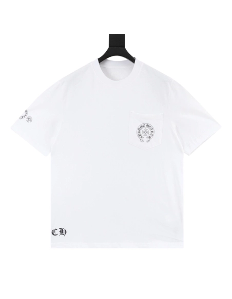 Chrome Hearts Colorful Cross Print Short Sleeve 196