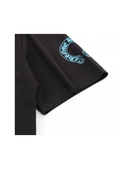 Chrome Hearts Blue Cross Print Short Sleeve 197