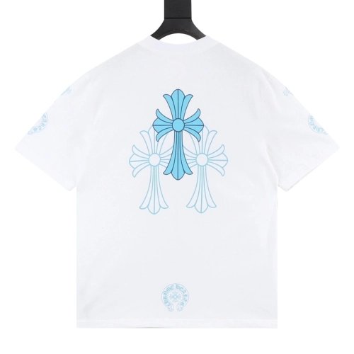 Chrome Hearts Blue Cross Print Short Sleeve 198