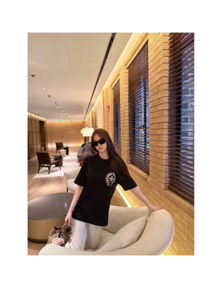 Chrome Hearts Horseshoe Cross Print Short Sleeve 199