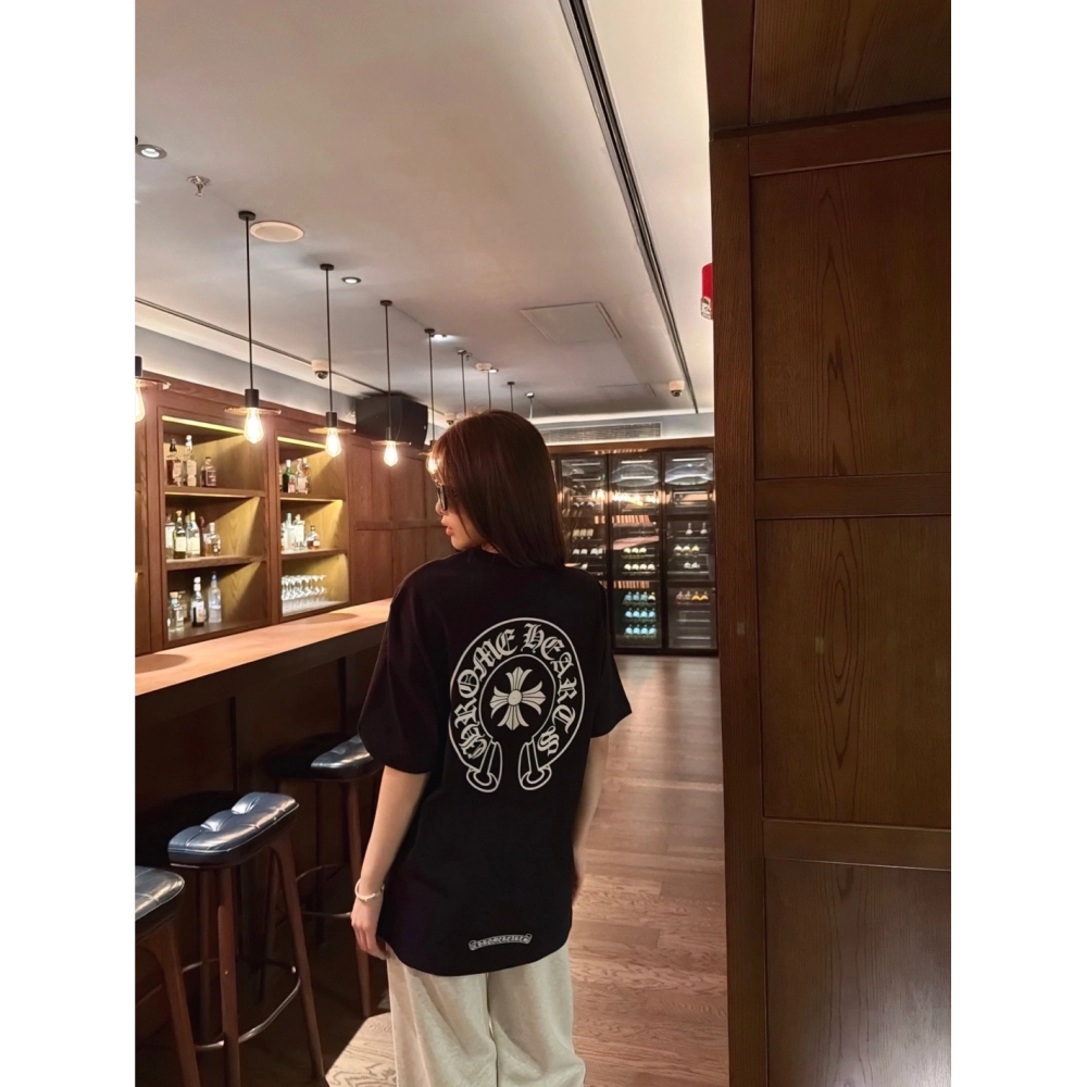 Chrome Hearts Horseshoe Cross Print Short Sleeve 199